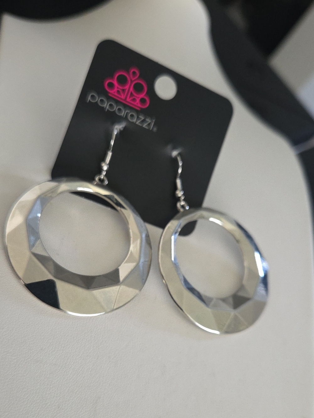 Paparazzi Silver Hoop Earrings NWT